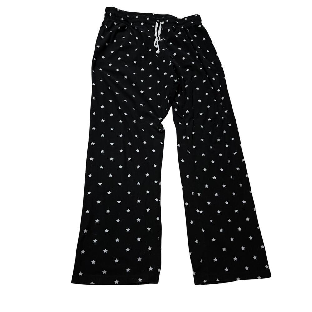 Calvin Klein Sleepwear Star Print Pajama Pants — Black | Size Large